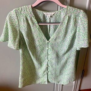 Whistles V Neck Blouse